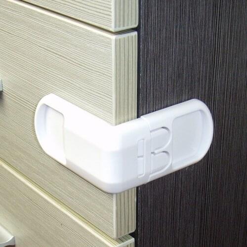 5 pcs/lot Kids Lock Protection From Children In Cabinets Boxes Locking Drawer Door Security Product Plastic Safety Locks