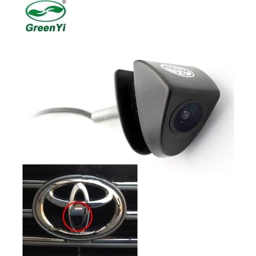 CCD Car Front Logo Camera For Toyota Prado Highlander Land Camry Front View Reversing Backup Camera Parking Assistance