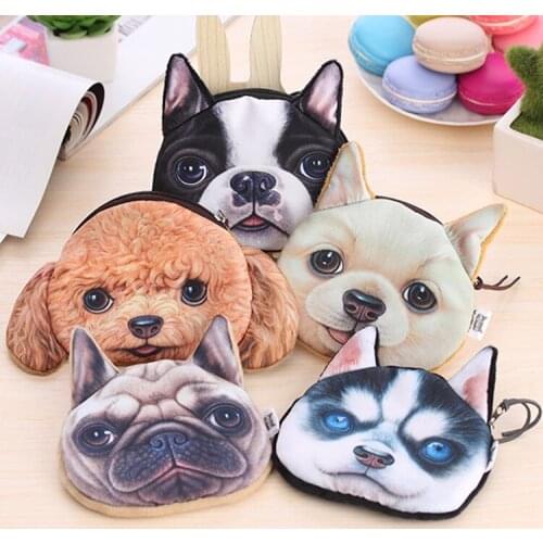 Free ship!1lot=12pc!Cute creative dog cloth coin bag / animal small Purse /nice mini pouch/storage pencil bag