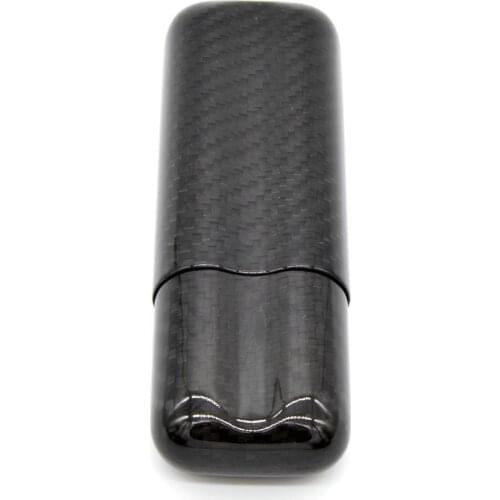 Carbon Fiber Cigar Case Box 2/3 Tubes Tobacco Holder Pocket Cigars Travel Humidor -OPK