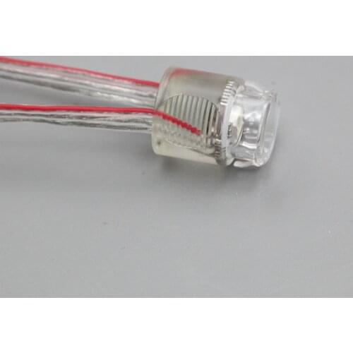 16mm SM16703 chip(similar to WS2811 IC) 50pcs DC5V RGB led smart pixel node,with clear wire;IP68 rated