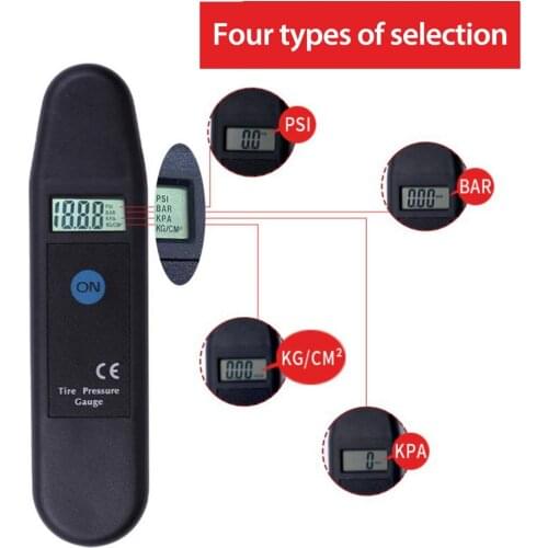 Digital Tyre Pressure Gauge LCD Display Pressure Monitor Air Gauge Car Manometer Barometers Tester For Car Truck Motorcycle Bike