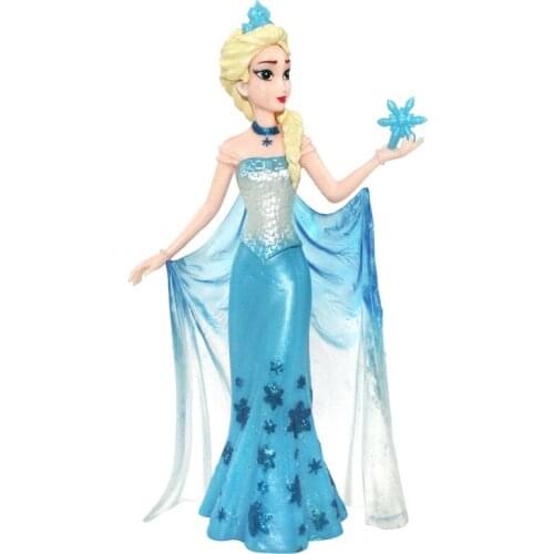 Hasbro Frozen Magic Princess Queen Elsa Figurine Anime Dolls PVC Action Figure Model Toy Kids Gift