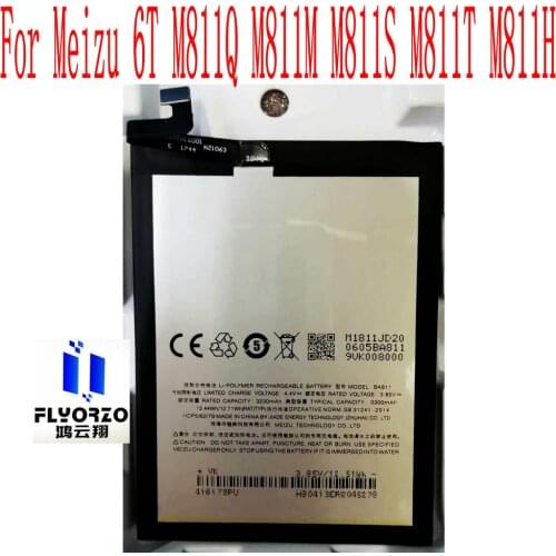 New High Quality 3300mAh BA811 Battery For Meizu 6T M811Q M811M M811S M811T M811H Mobile Phone