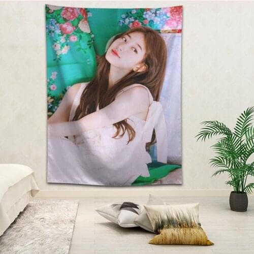 Bae Suzy Tapestries Hanging cloth background wall covering bedroom renovation bed decoration tapestry custom logo