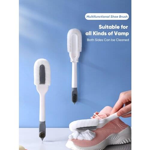 JOYBOS Shoe Cleaner 2 Side Brush For Leather Mesh Suede Sheepskin Matte Sneakers Washing Brushes Shoes Care Accessories JX83