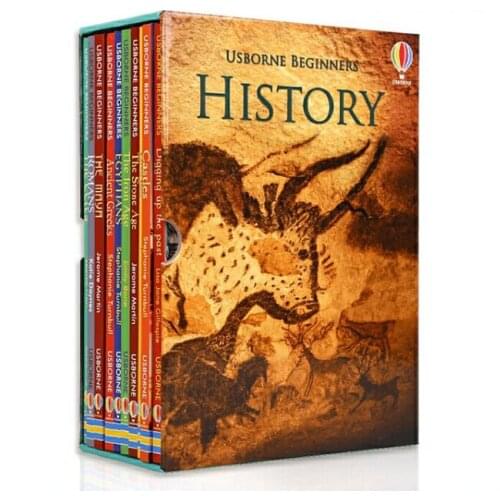 10 Books/Set Usborne Beginners History Children Interesting encyclopedic knowledge Kids English Reading picture Story Book