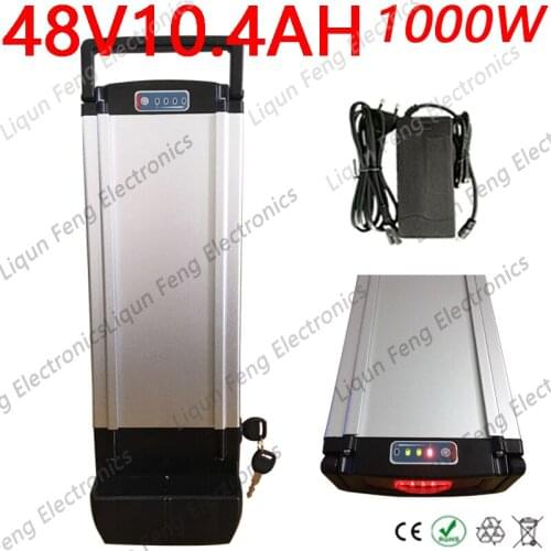 48V 10AH Ebike Battery 48V 500W 1000W Electric Bicycle Battery 48V 8AH 9AH 10AH 11AH 12AH 13AH Lithium Battery With 2A Charger