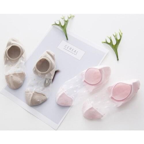 5 Pairs Transparent Women Socks Breathable Patchwork Color Womens Boat Socks Fashion Shallow Mouth Socks Female Invisible Socks