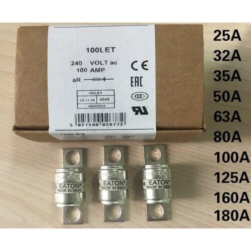 NEW & ORIGINAL FUSE BS88:4 25LET 32LET 35LET 50LET 63LET 80LET 100LET 125LET 160LET 180LET 16A-180A 240V