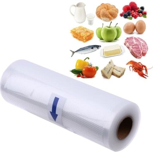 1 Roll Food Storage Bag 15x500cm 20x500cm roll Vacuum Sealer Food Saver Bag Home Kitchen Storage Organization Plastic Bags