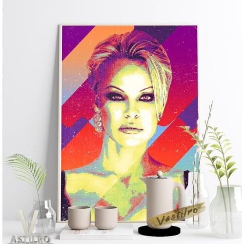 Pamela Anderson Sexy Fashion Model Poster Movie Actress Star Modern Canvas Painting Bar Pub Club Art Print Fans Gift Home Decor