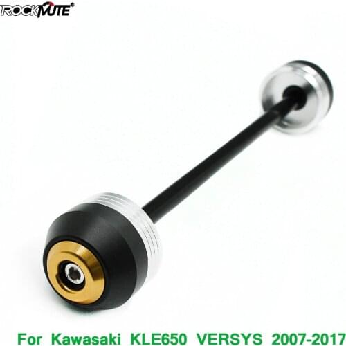 POM Front Axle Fork Crash Sliders For Kawasaki KLE650 VERSYS 650 2007-2017 Motorcycle Circle Decoration Wheel Falling Protector