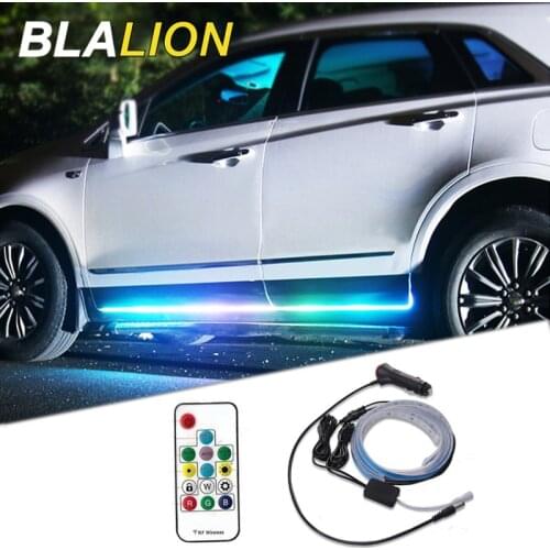 RGB Car Flexible LED Strip Car Door Warning Flash Lamp Car Side Door Atmosphere Lamp Colorful Auto Neon Light Kit Welcome Lights