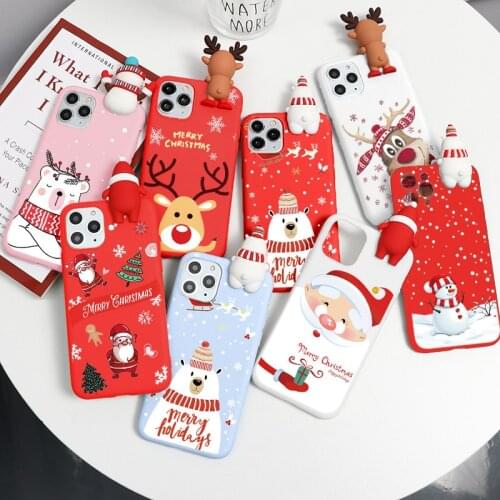 Christmas Gift Case For Samsung Galaxy A51 A42 A41 A30 A02s S9 S8 A8 A7 J6 A6 A5 Plus 2018 S20 Note 20 10 9 8 Ultra 3D Doll Caso