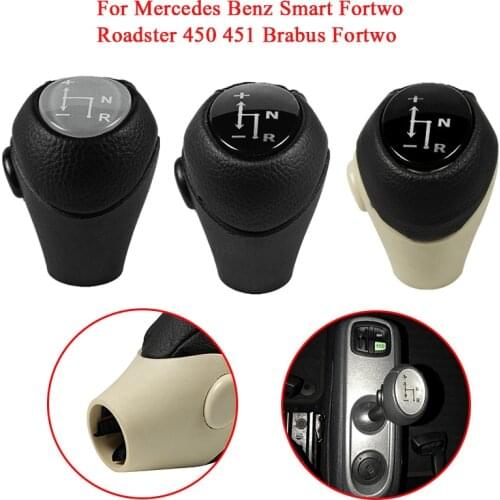 For Mercedes Benz Smart Fortwo Roadster 450 451 Brabus Fortwo Car Gear Shift Collar Knob Shifter Lever Head Handball Automatic