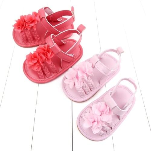 Summer Baby Boys Girls Bow Sandals Soft Non-slip Rubber Sole Summer Flat Walking Shoes Childrens Princess Shoes