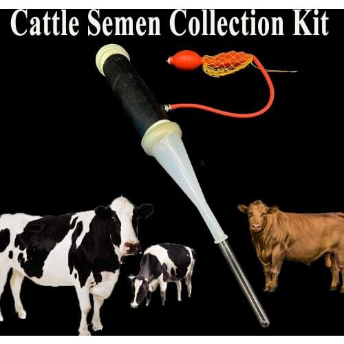 1SET Cattle Semen Collection Kit Artificial Insemination Vagina Cow Sperm Collector Collect Device Veterinary Farming Tools