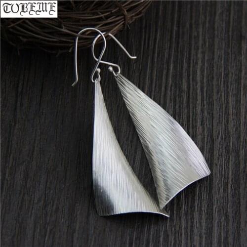 Handcrafted 100% 925 Silver Earrings Thailand Silver Women Earrings Pure Silver Bohemia Drop Earrings