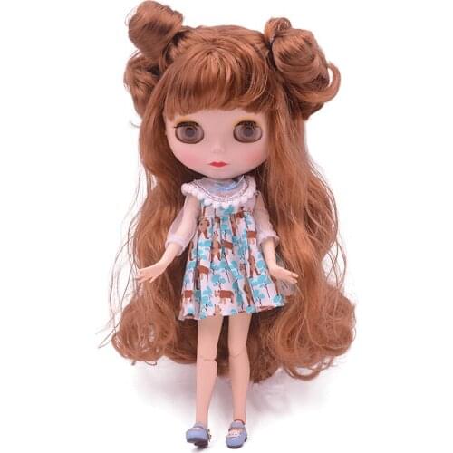 Blyth Doll BJD, Neo Blyth Doll Nude Customized Frosted Face Dolls Can Changed Makeup and Dress DIY, 1/6 Ball Jointed Dolls SNO2