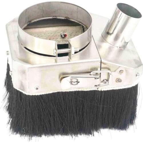 80mm Diameter Stainless Steel Spindle Dust Cover CNC Engraving Woodworking Machine Open Door Type For 1.5KW Or 2.2KW Spindle