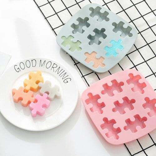 Chocolate Silicone Molds Puzzle Ice Cube Mold Cake Decorating Tools Sugar Craft Candle Moulds DIY Craft Fondant Molds Baking