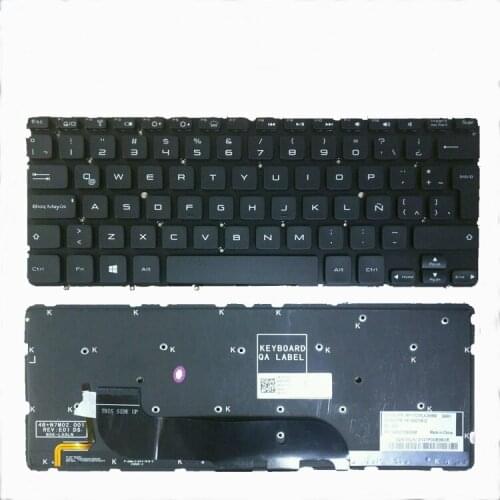 Spanish/Latin New Replacement Keyboard for DELL XPS 13 9333 L321X L322X Ultrabook Laptop Black with Backlit NO Frame