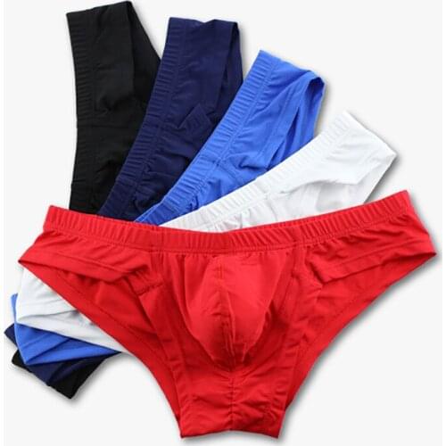 5PCS/Lots Sexy Men Underwear Jockstrap Bugle Pouch Briefs Cuecas Calzoncillos Hombre Gay Panties Srting Slip Homme Bikini Thongs