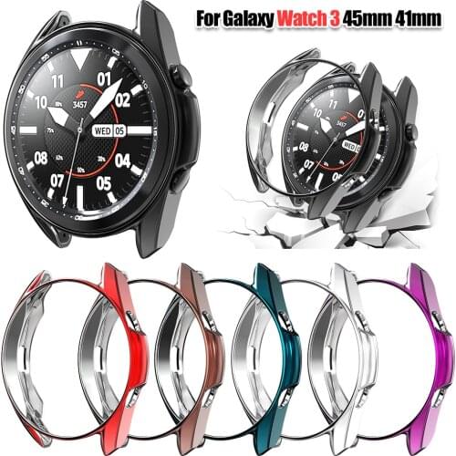 Ultra Slim Protector Case for Samsung Galaxy Watch 3 45mm 41mm Watch3 Soft Hollow out smart watch Cover Protective Bumper Shell