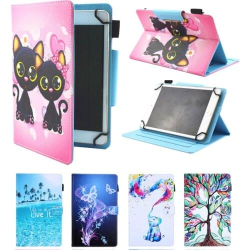 Universal Case for 9.7 10 10.1 inch Android Tablet Magnetic PU Leather Cover for Apple Samsung Huawei T5 Lenovo TAB E10 M10 P10