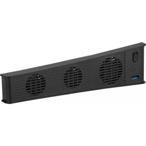 USB External Temperature Exhauster Control Fan Cooler 3 Fan for PS5