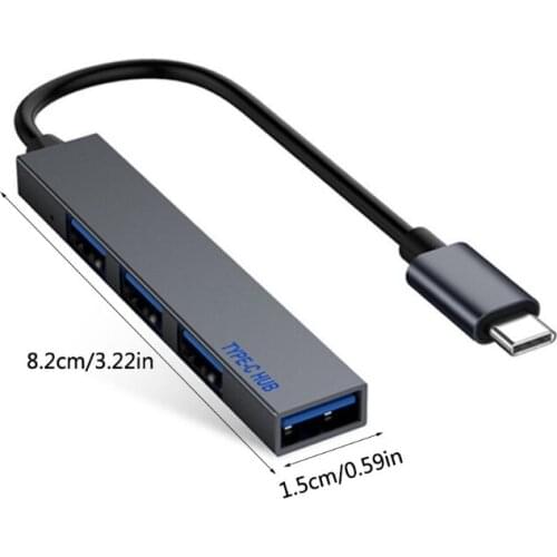 4-in-1 High Speed 5Gbps Hub Adapter USB 2.0 Hub 4 Port Use Simultaneously for Keyboard Mouse Printer U Disk