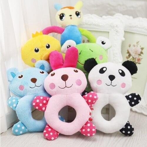16cm Plush Dog Chew Toy Small Animal Shape Circle Ring Design Doll Dog Toys Interactive Toys for Puppy Dog Clean Teeth Pet Toys