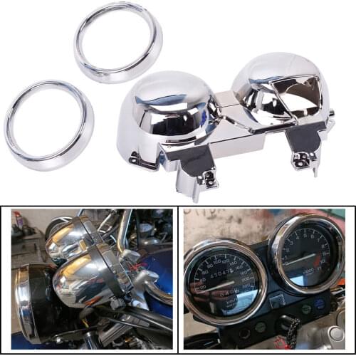 For Honda CB400/CB750 1992 1993 1994 Years 1 Set Motorcycle Speedometer Gauge Cover Ring ABS Chrome Motorbike Instrument Shell