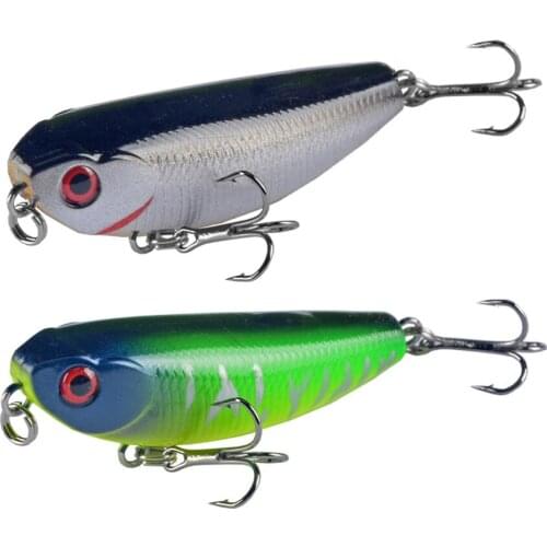 POETRYYI 1pcs Pencil Lure Fishing Bait 55mm 4.8g Artificial Hard Lures Minnow Baits Floating Topwater Surface Fishing Tackle