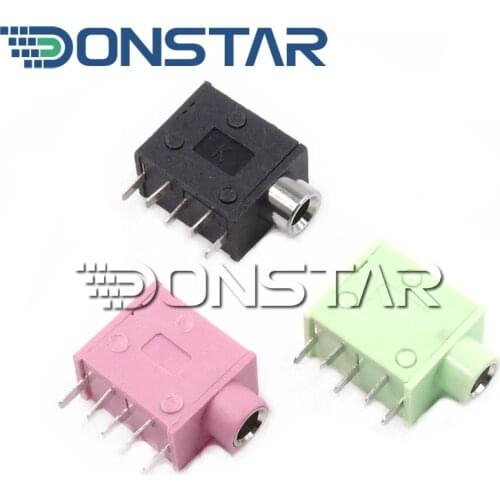 10PCS/lot PJ325 3.5mm Stereo Headphone Connector Adapter Power Plug Audio Video Jack Socket Plug PJ-325 3.5 Headphone socket