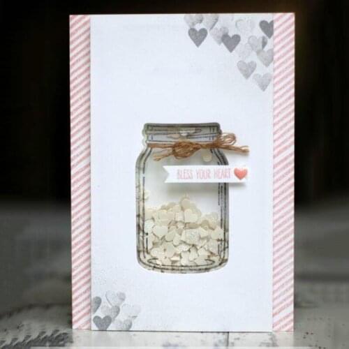 2019 DIY Wishing Bottle Cutting Dies Scrapbooking Card Album Album Embossing Dies Cut Metal Craft Template DIY Metal steel