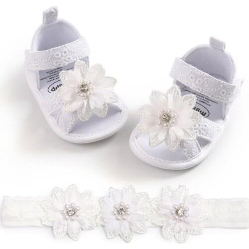 2020 Baby Girls Breathable Anti-Slip Sandals Butterfly-knot Pattern Sandals Toddler Soft Soled First Walkers 0-18M