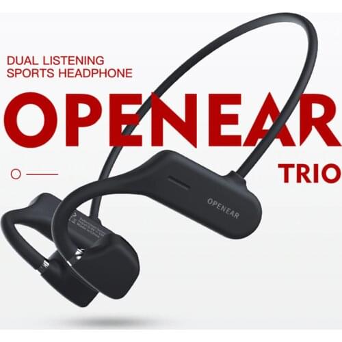 2021 New Bone Conduction Headphones Bluetooth 5.0 Wireless Not In-Ear Headset Sweatproof Waterproof Sport Earphones