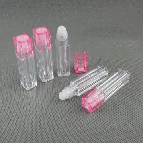 50 pcs Containers Lipstick Fashion Lip Tubes Makeup Cosmetic Accessories 6.5ML Plastic Clear Empty Tubes Refillable Bottle