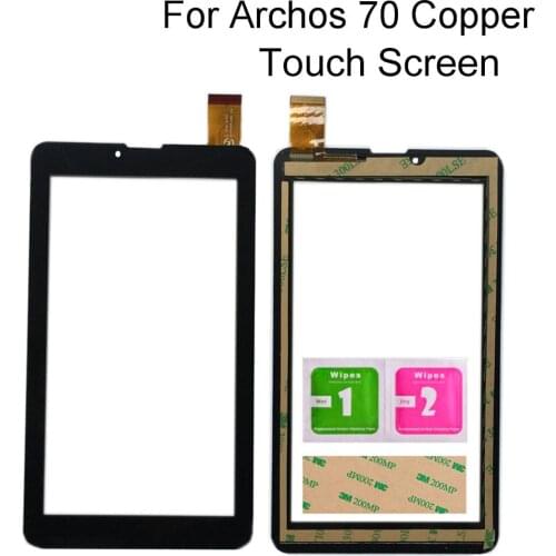 7'' Mobile Touch Screen For Tablet ARCHOS 70 Copper Panel Digitizer Front Glass Sensor 3M Glue Wipes