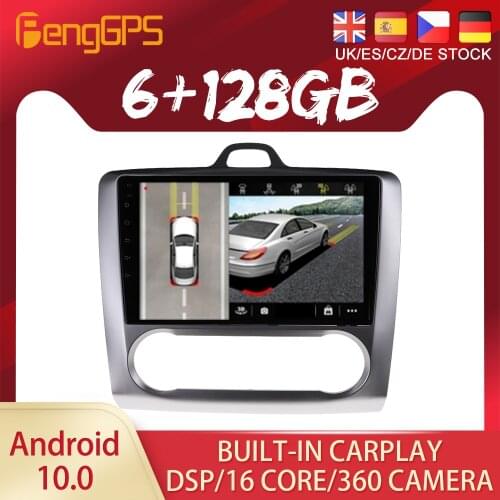 Android 10 PX6 DSP For Ford Focus MK2 2004 - 2011 Car DVD GPS Navigation Auto Radio Stereo Video Multifunction CarPlay HeadUnit