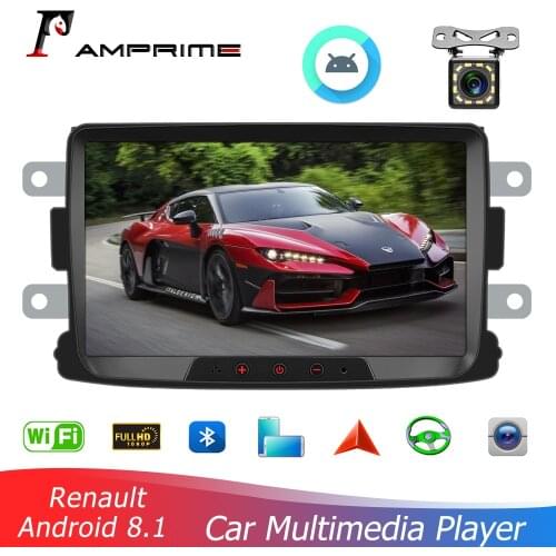 AMPrime Android 8.1 Car Radio Autoradio 8 inch HD Touch Screen Auto Radio Car Stereo Video GPS MP5 Mirror Link FM For Renault