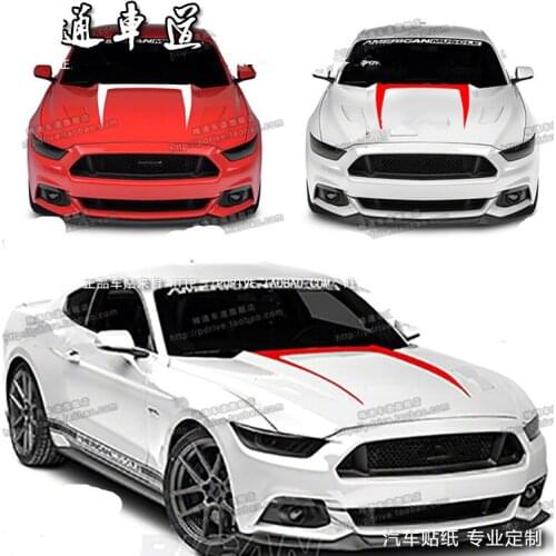 White / Red / Black Car Head / Body Whole Set Evil Tooth Sticker For Ford Mondeo /Mustang Z2CA506