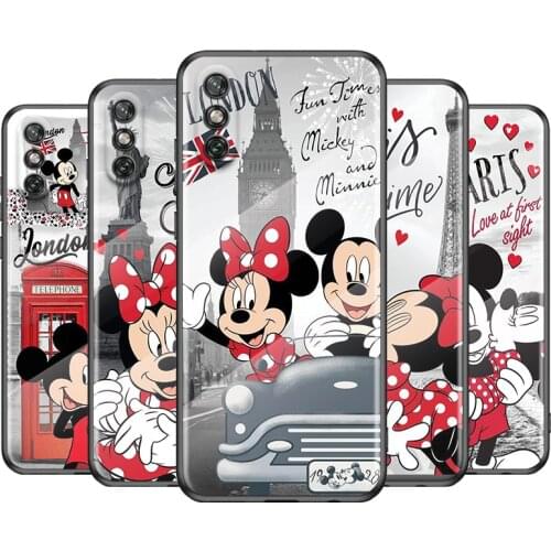 Mickey Minnie Travel For Huawei Y6 Y7 Y9 Y5P Y6P Y8S Y8P Y9A P Smart Z 2019 2020 2021 Tempered Glass Phone Case