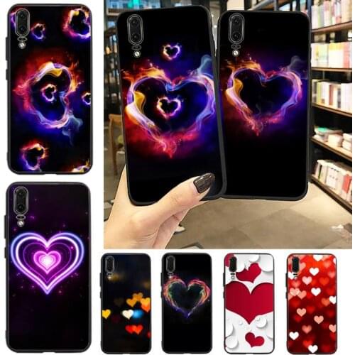 Love Heart Phone Case For Huawei P20 P30 P40 lite Pro P Smart 2019 Mate 10 20 Lite Pro Nova 5t
