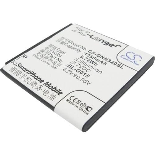 CS 1550mAh / 5.74Wh battery for GIONEE GN205, GN320, GN380 BL-G015