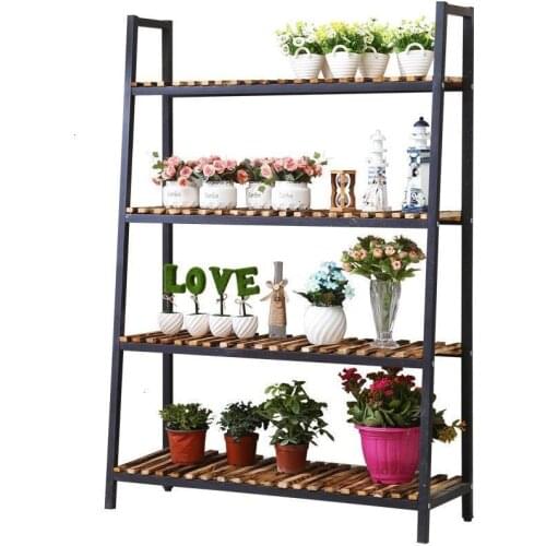 Madera Table Scaffale Porta Piante Estanteria Para Plantas Pot Saksi Standi Balcony Stojak Na Kwiaty Rack Flower Plant Shelf
