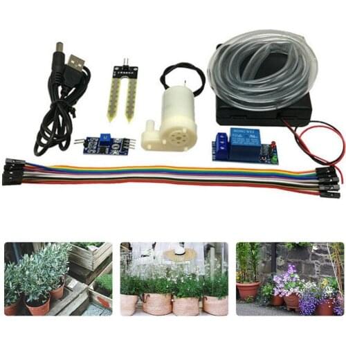 DIY Automatic Watering Irrigation System Soil Moisture Sensor Pump Module Kit The Humidity of the Water