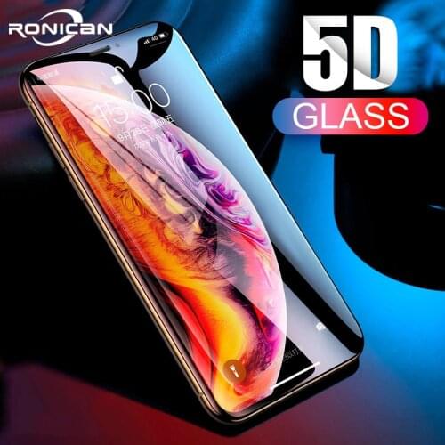 For iPhone X XS Max XR 5D Full Cover Edge Tempered Glass Screen Protector For iPhone 6 6S 7 8 Plus 11Pro Max Protection